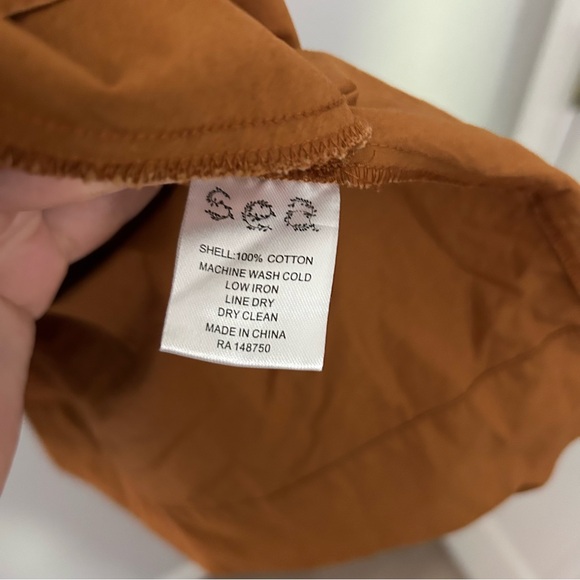 Sea New York Phoebe Ruffled Sleeve Poplin Mini Dress in Rust - Picture 7 of 8